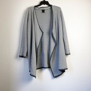 Ann Taylor Softest Printed Open Cardigan Sweater